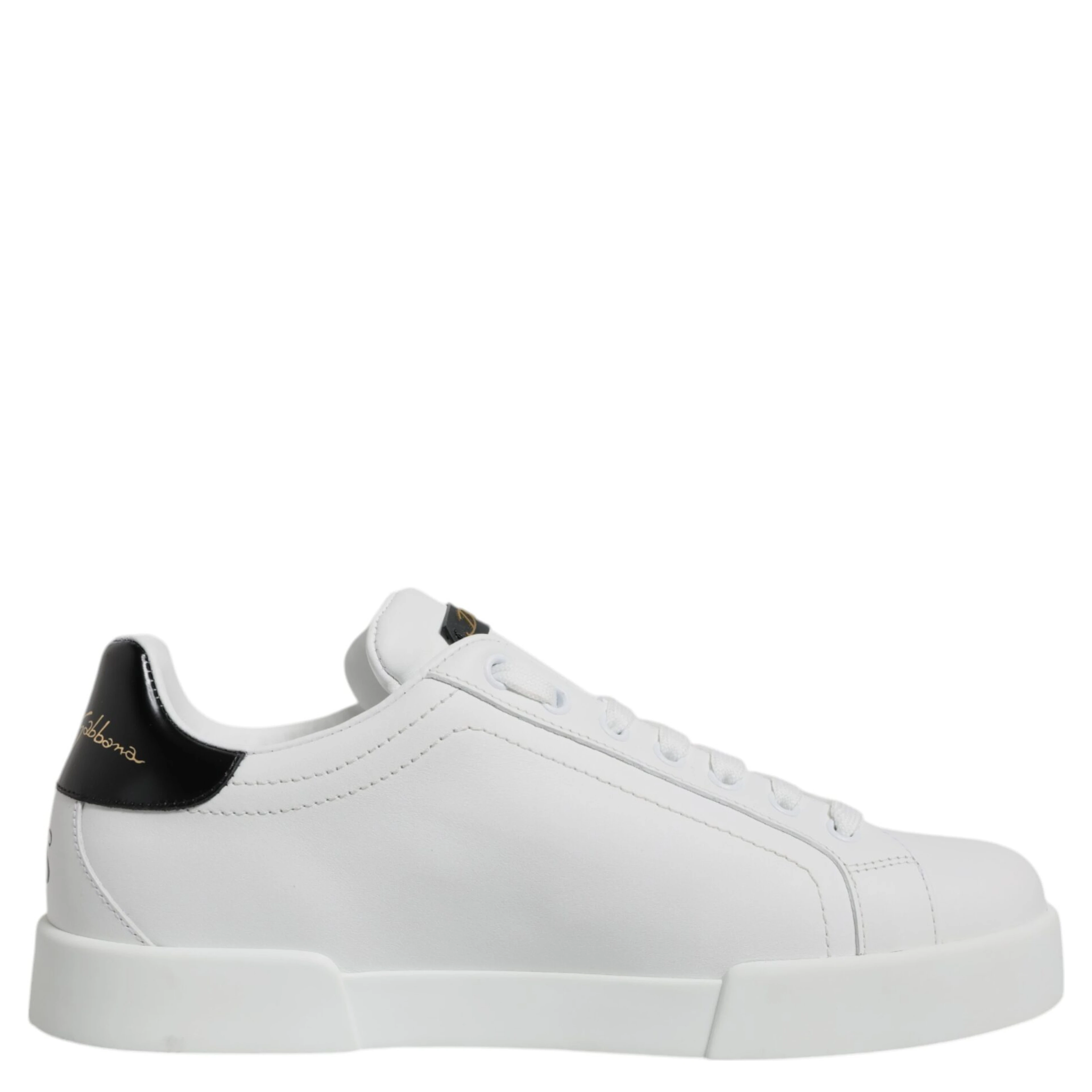 White Leather Low Top Lace Up Sneakers Shoes