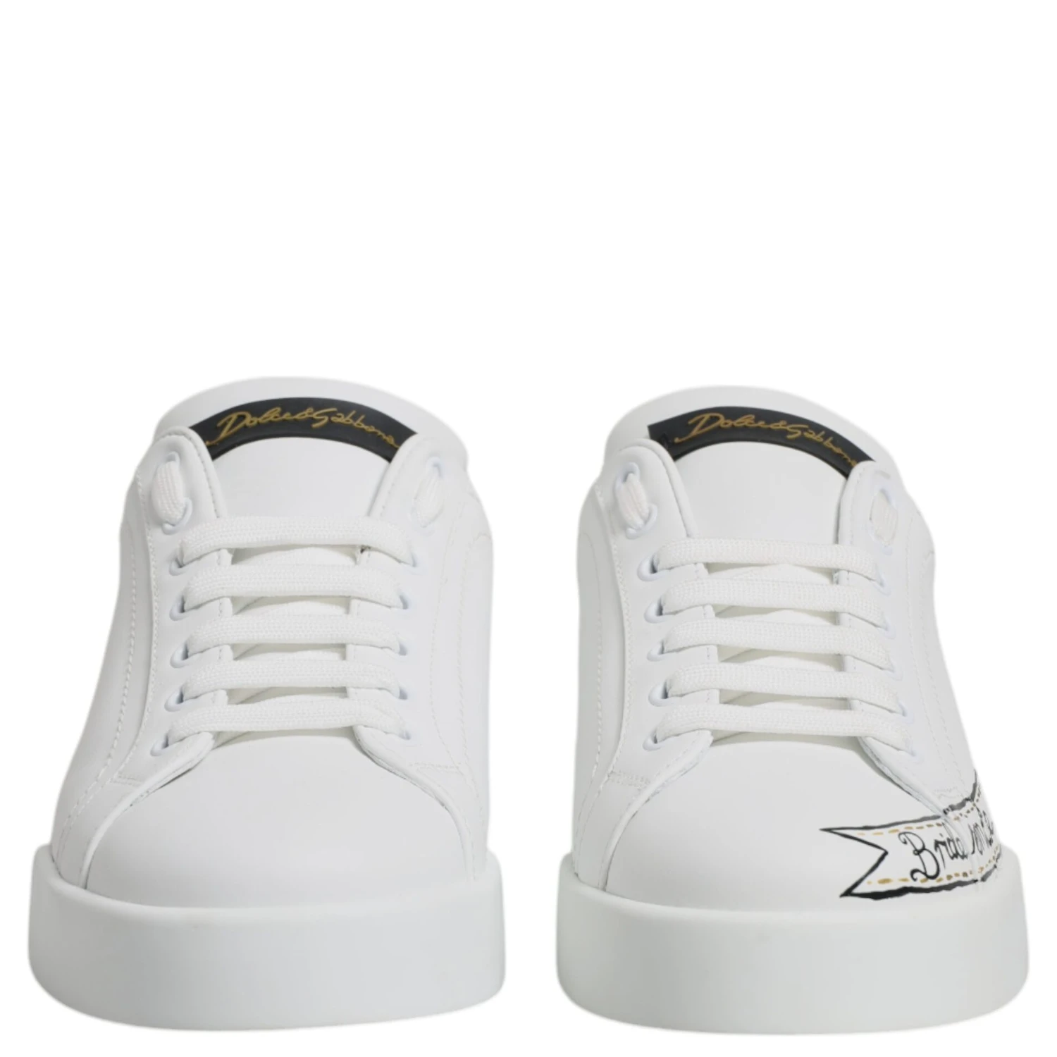 White Leather Low Top Lace Up Sneakers Shoes