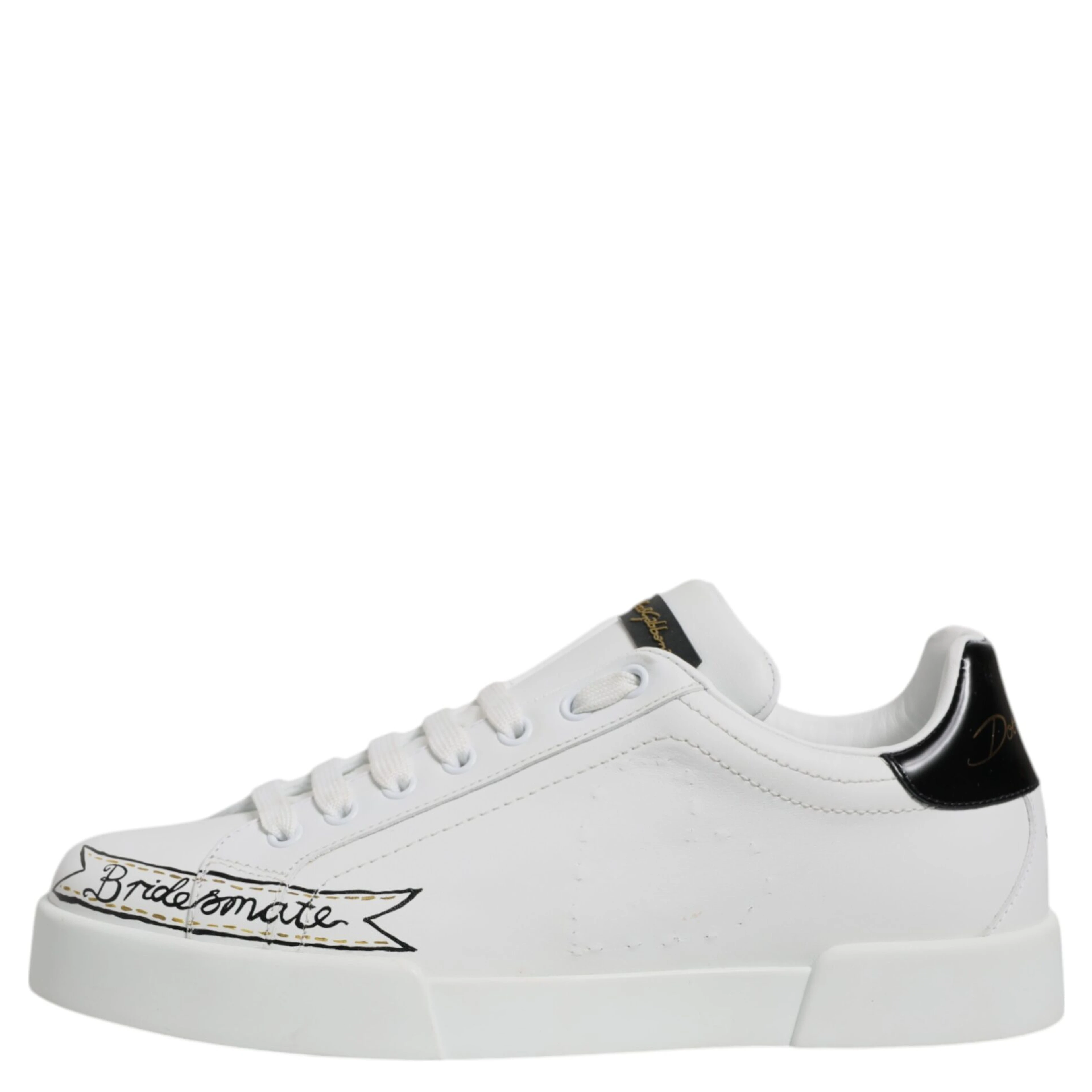White Leather Low Top Lace Up Sneakers Shoes