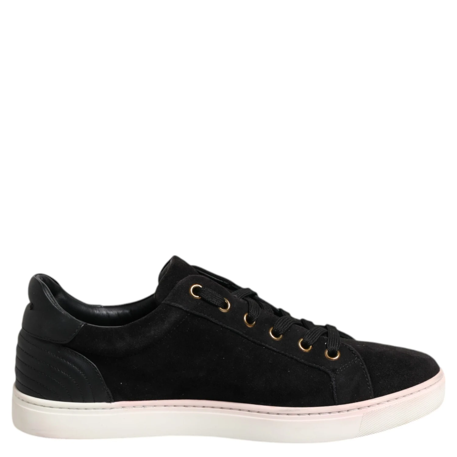 Black Logo Suede Leather Men Sneakers Shoes
