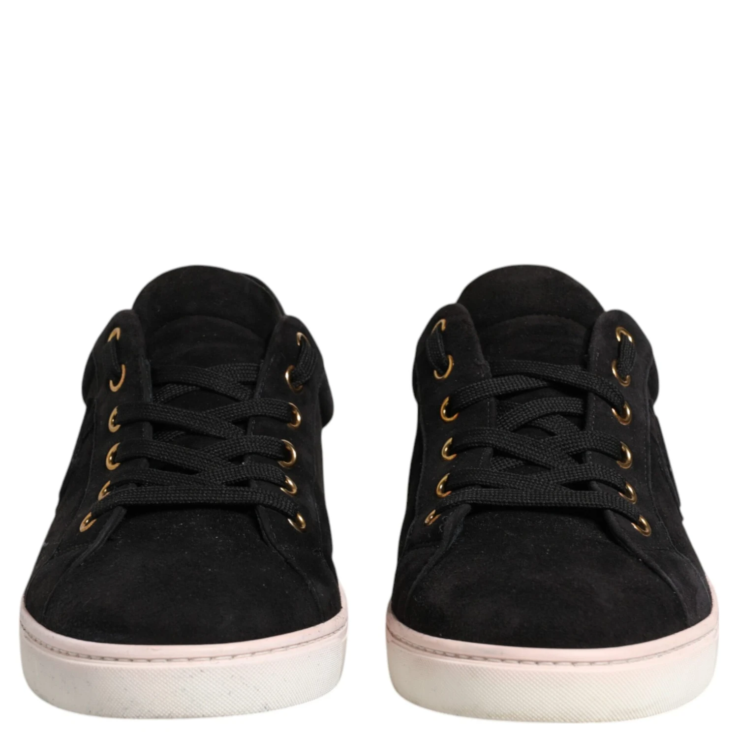 Black Logo Suede Leather Men Sneakers Shoes