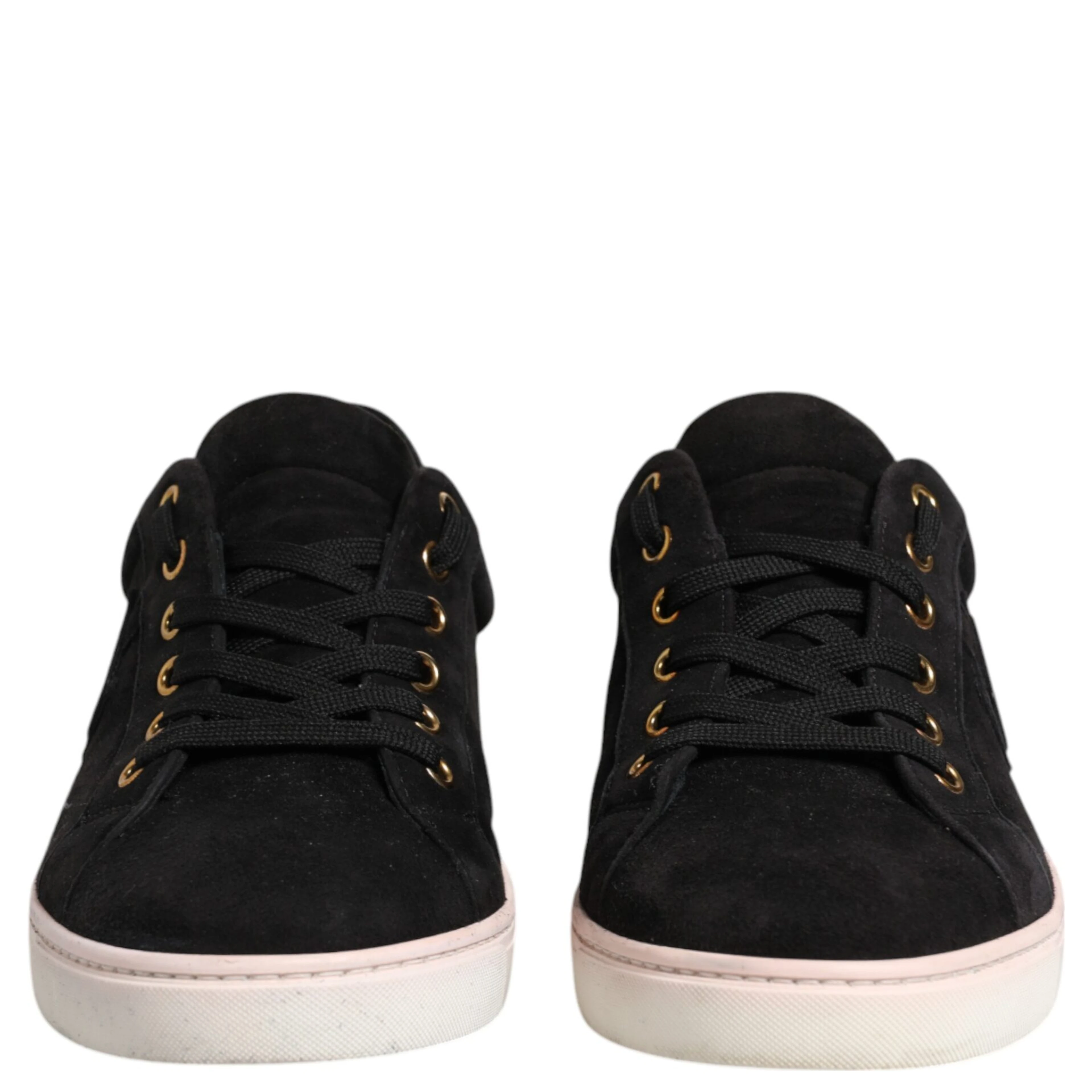 Black Logo Suede Leather Men Sneakers Shoes