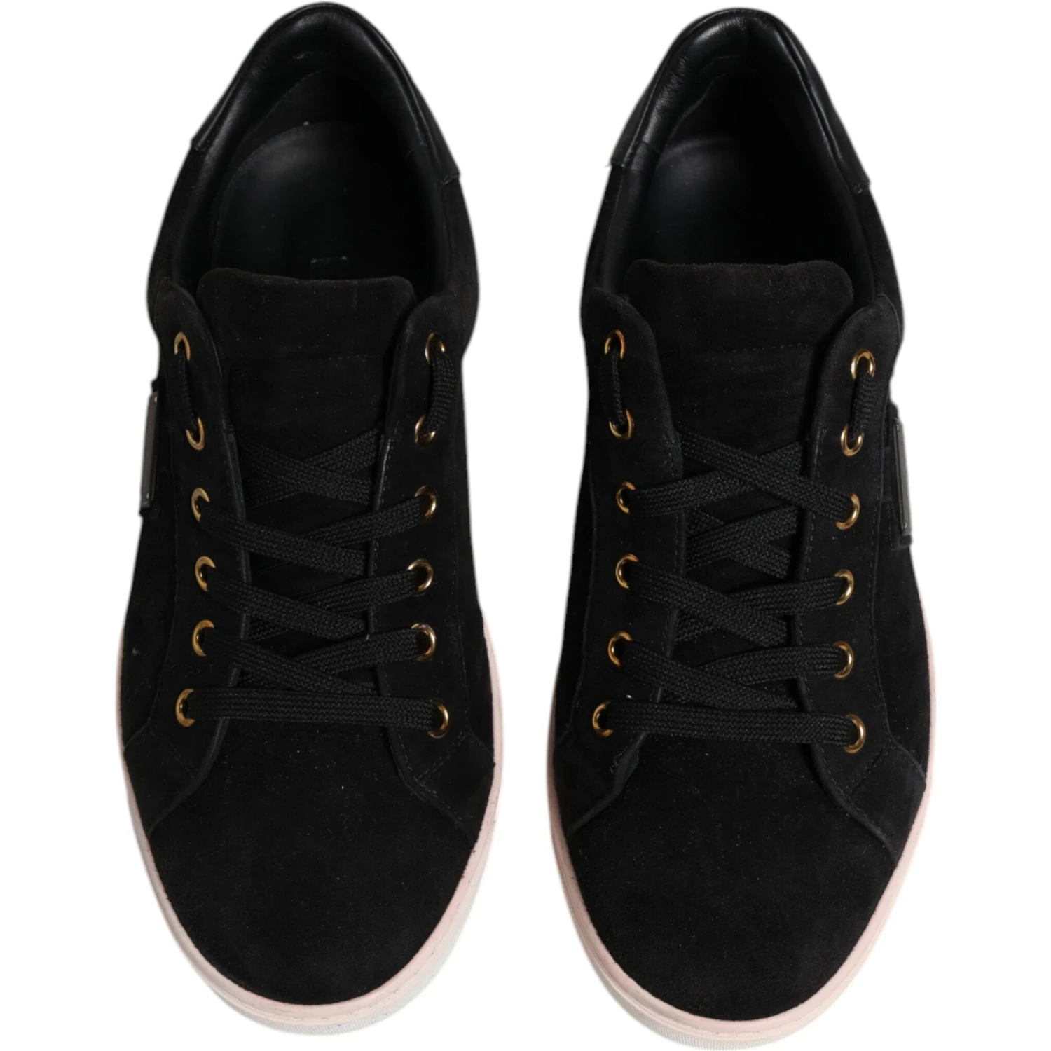 Black Logo Suede Leather Men Sneakers Shoes