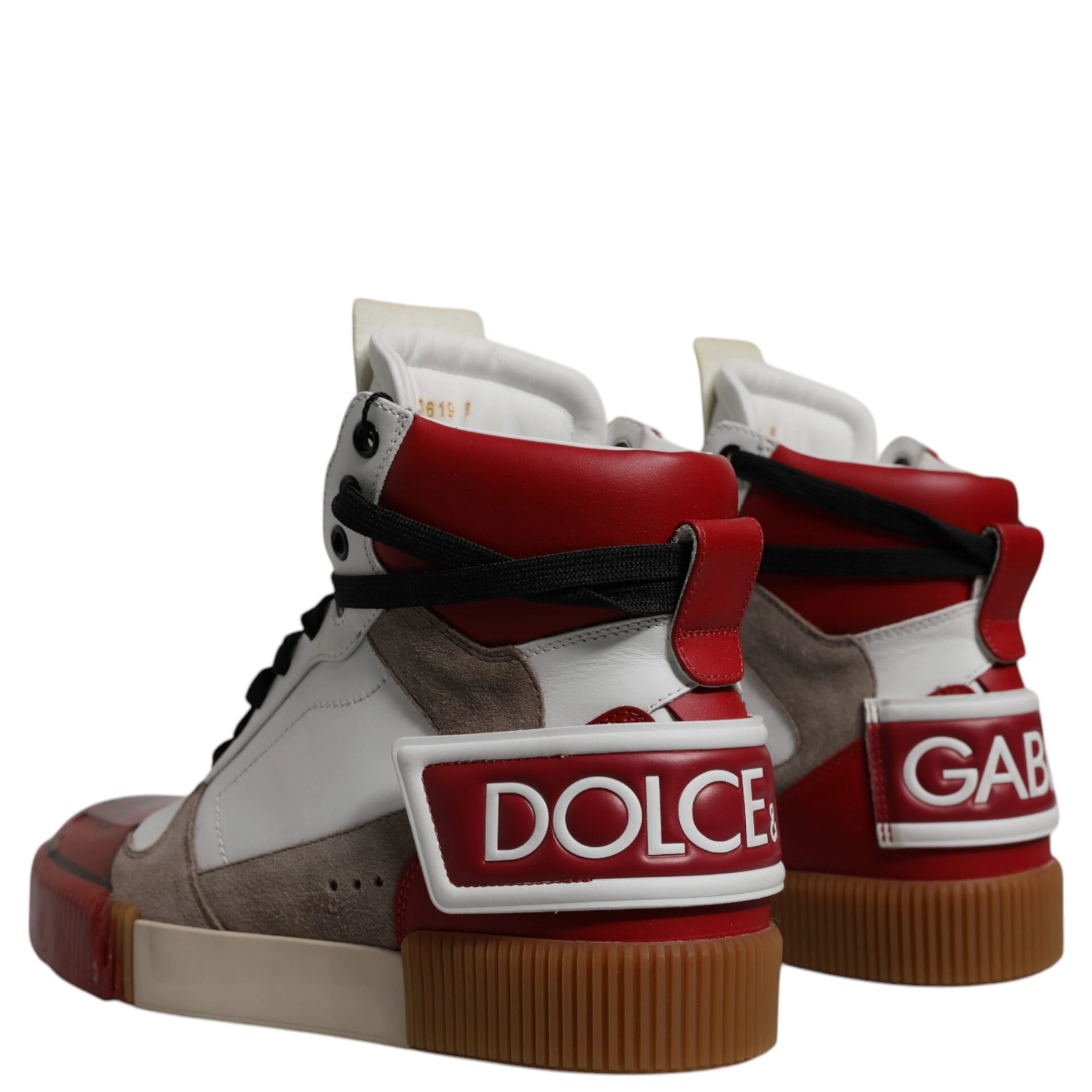 Multicolor Leather High Top Sneakers Shoes