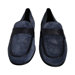 Blue Suede Leather Shoes Loafer Moccasin Shoes