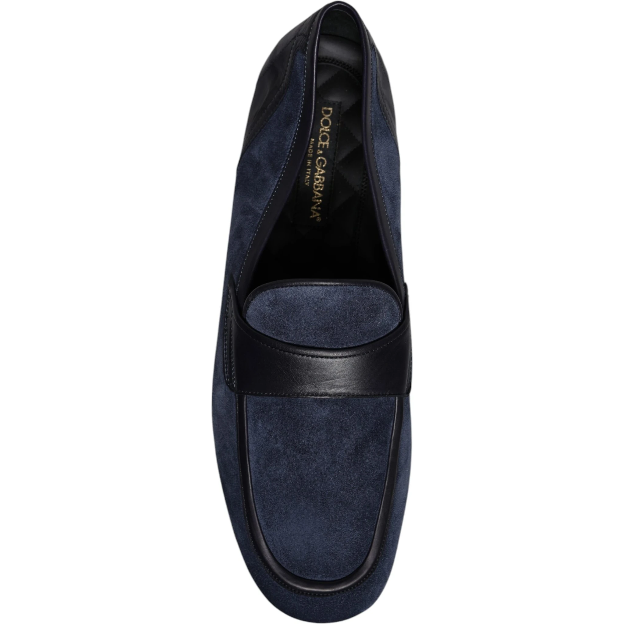 Blue Suede Leather Shoes Loafer Moccasin Shoes