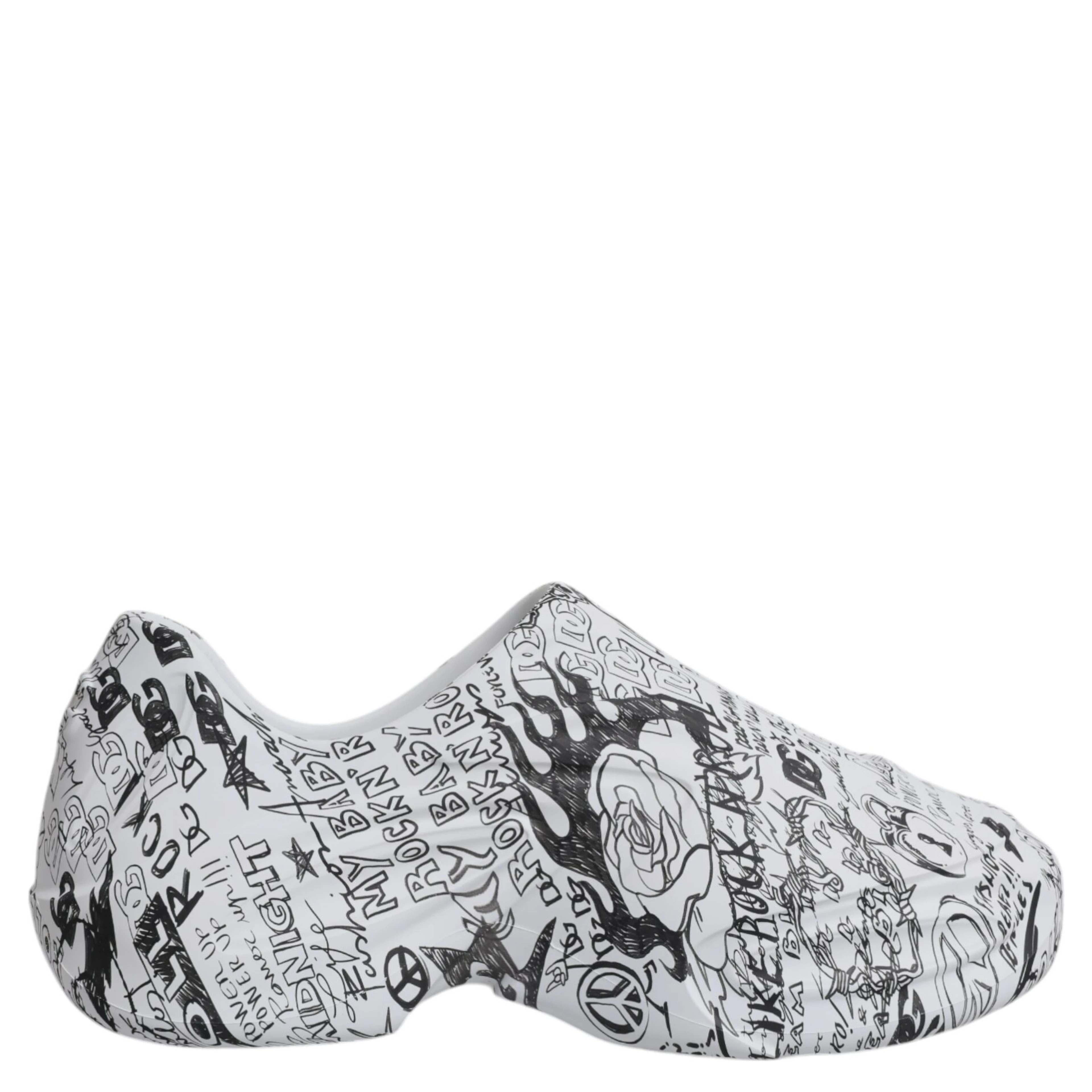 White Black Graffiti Daymaster Sneakers Shoes