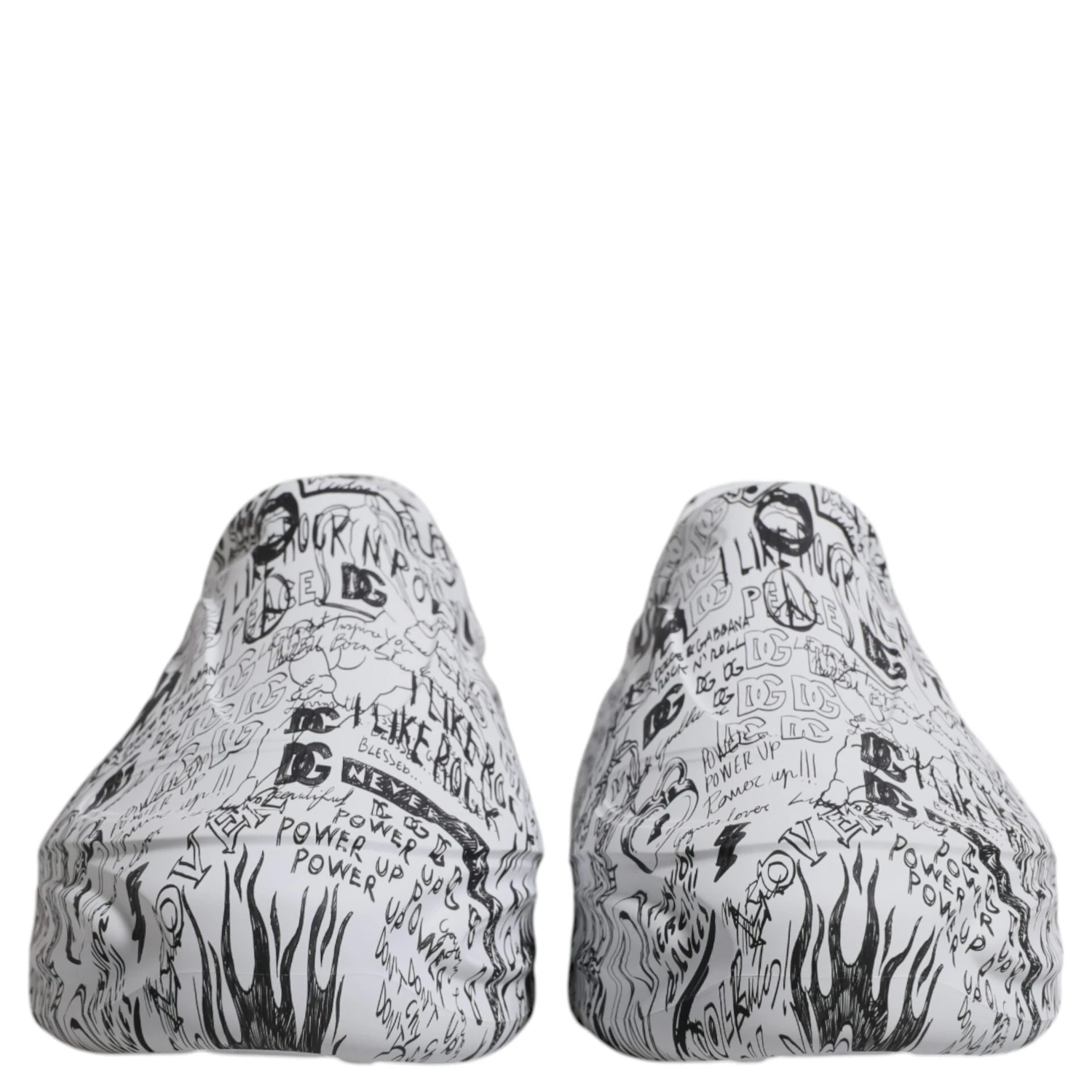 White Black Graffiti Daymaster Sneakers Shoes