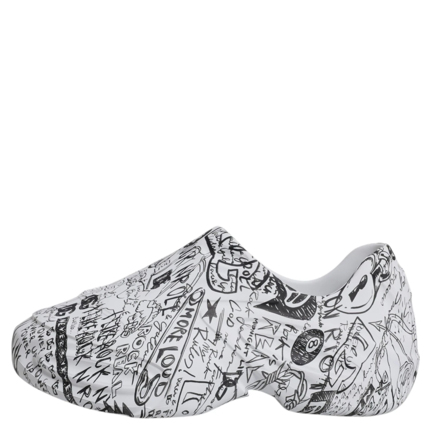 White Black Graffiti Daymaster Sneakers Shoes