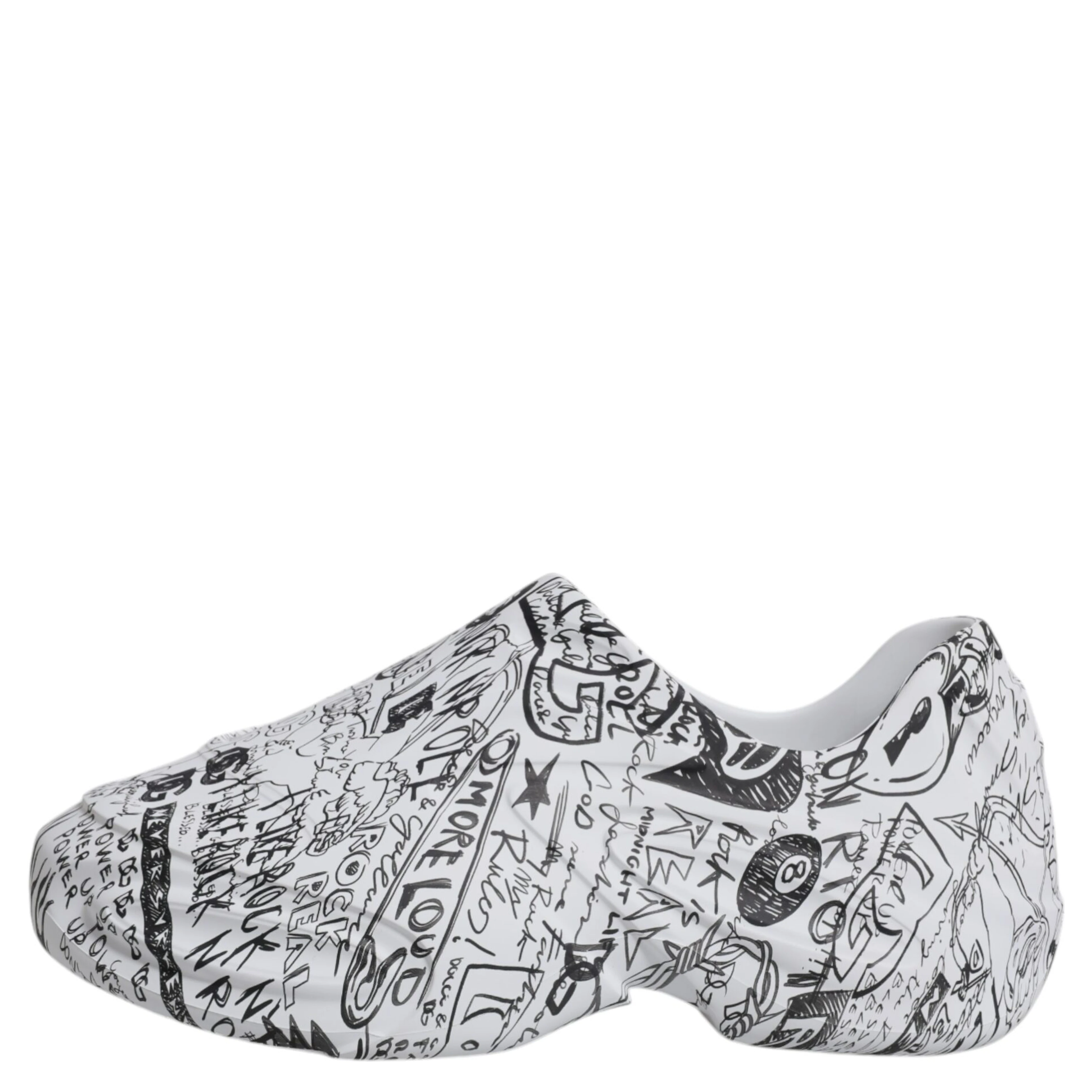White Black Graffiti Daymaster Sneakers Shoes