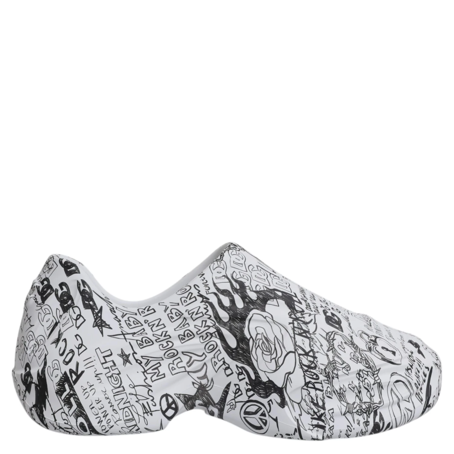 White Black Graffiti Daymaster Sneakers Shoes