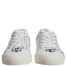 White Leather Milano Low Top Sneakers Shoes