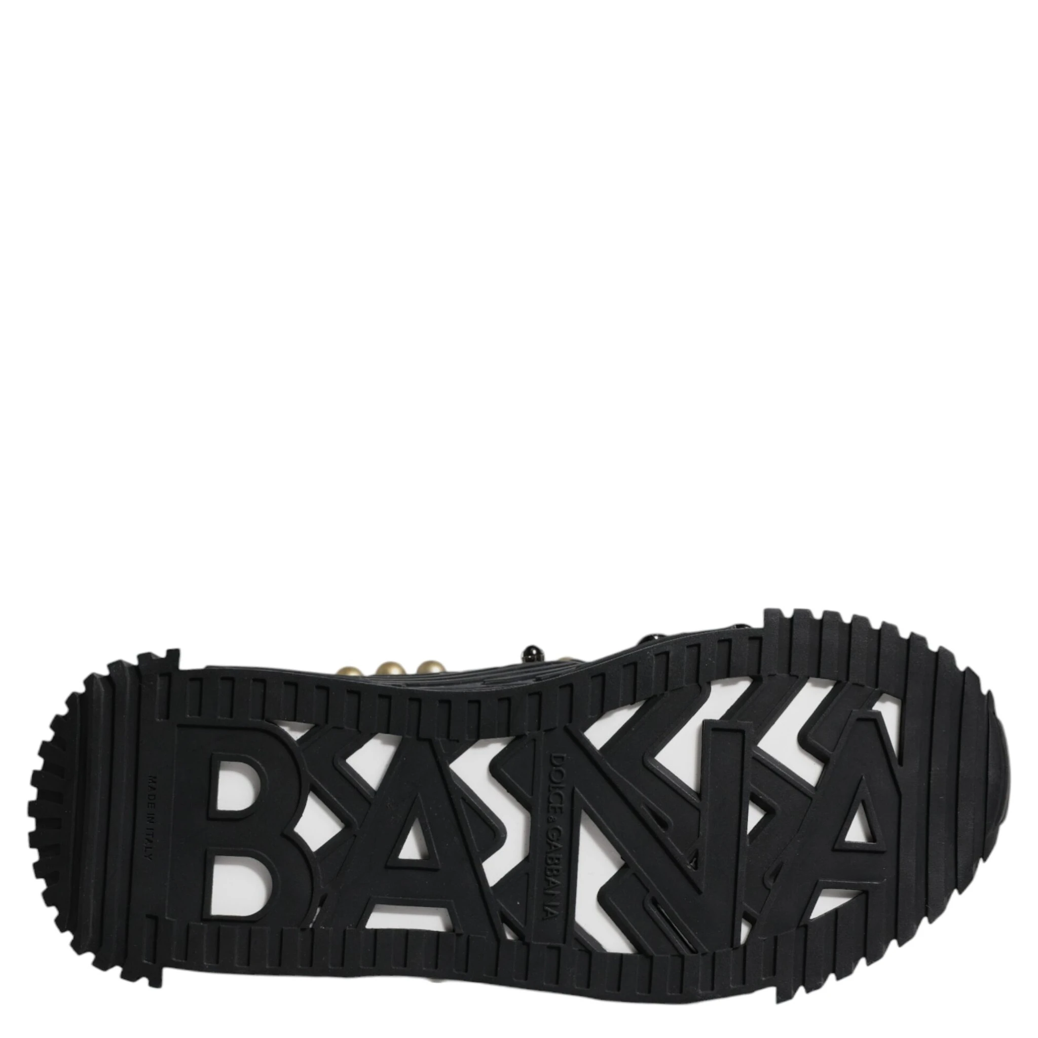 Black Leather Studded Slides Sandals Shoes