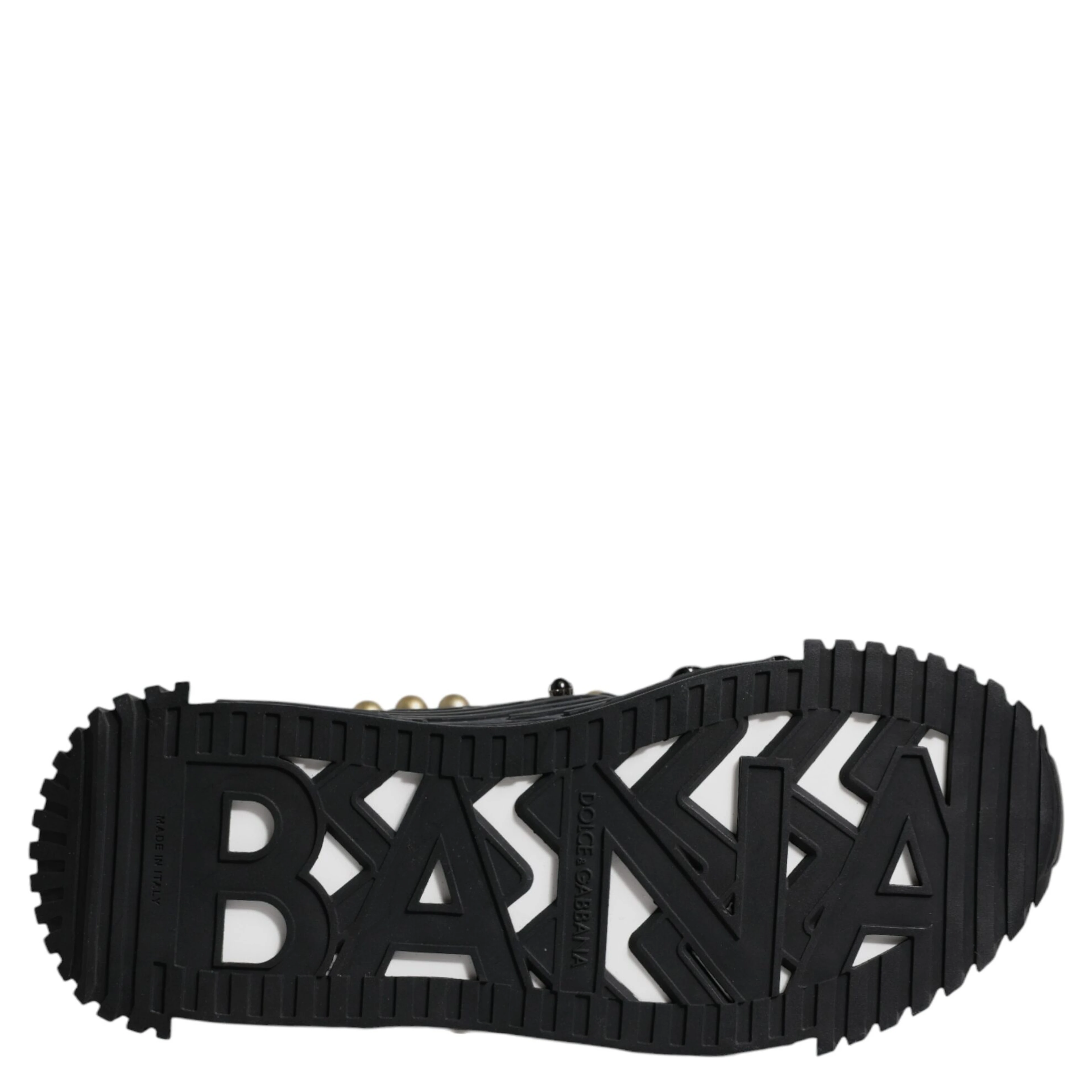 Black Leather Studded Slides Sandals Shoes