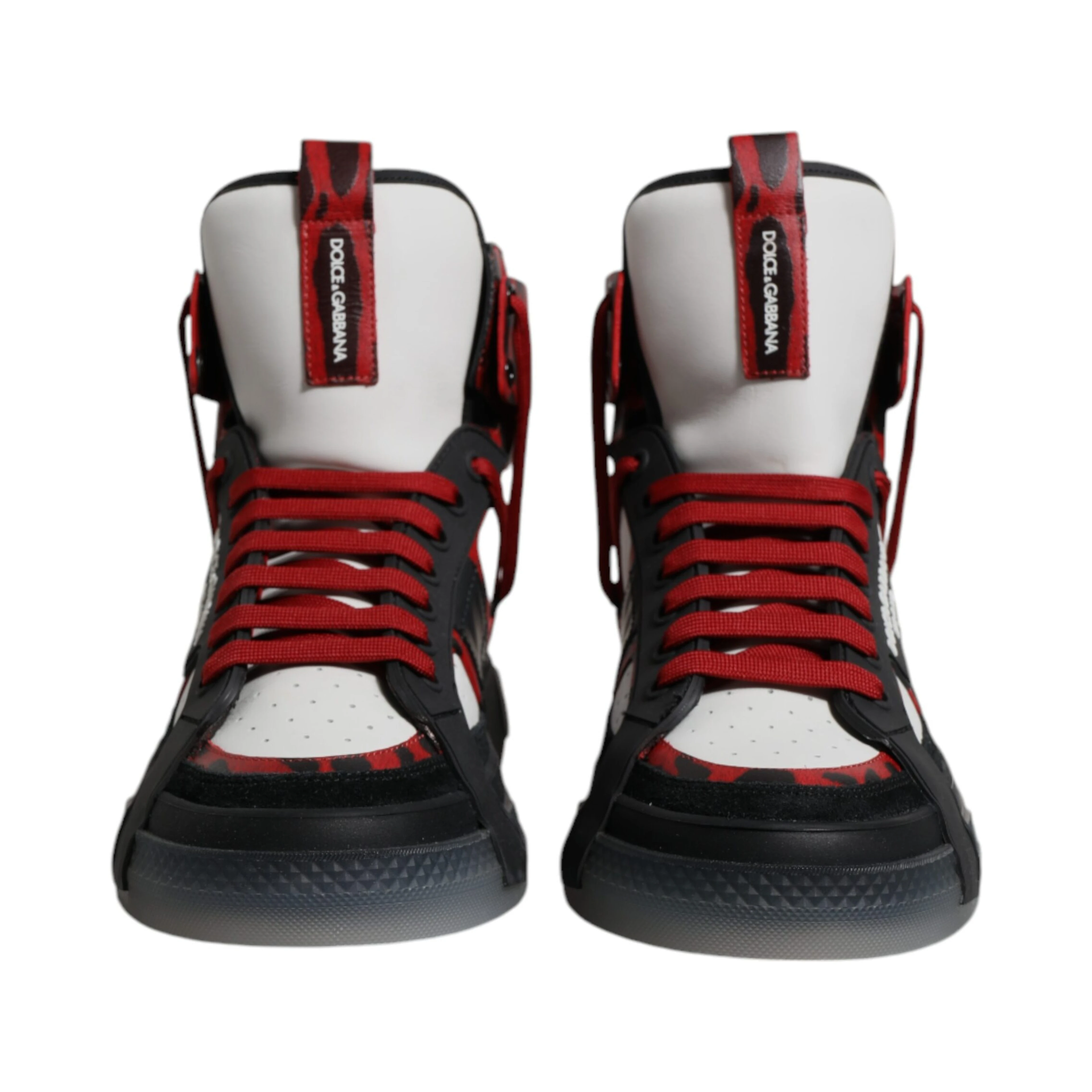 Multicolor Leather High Top Sneakers Shoes