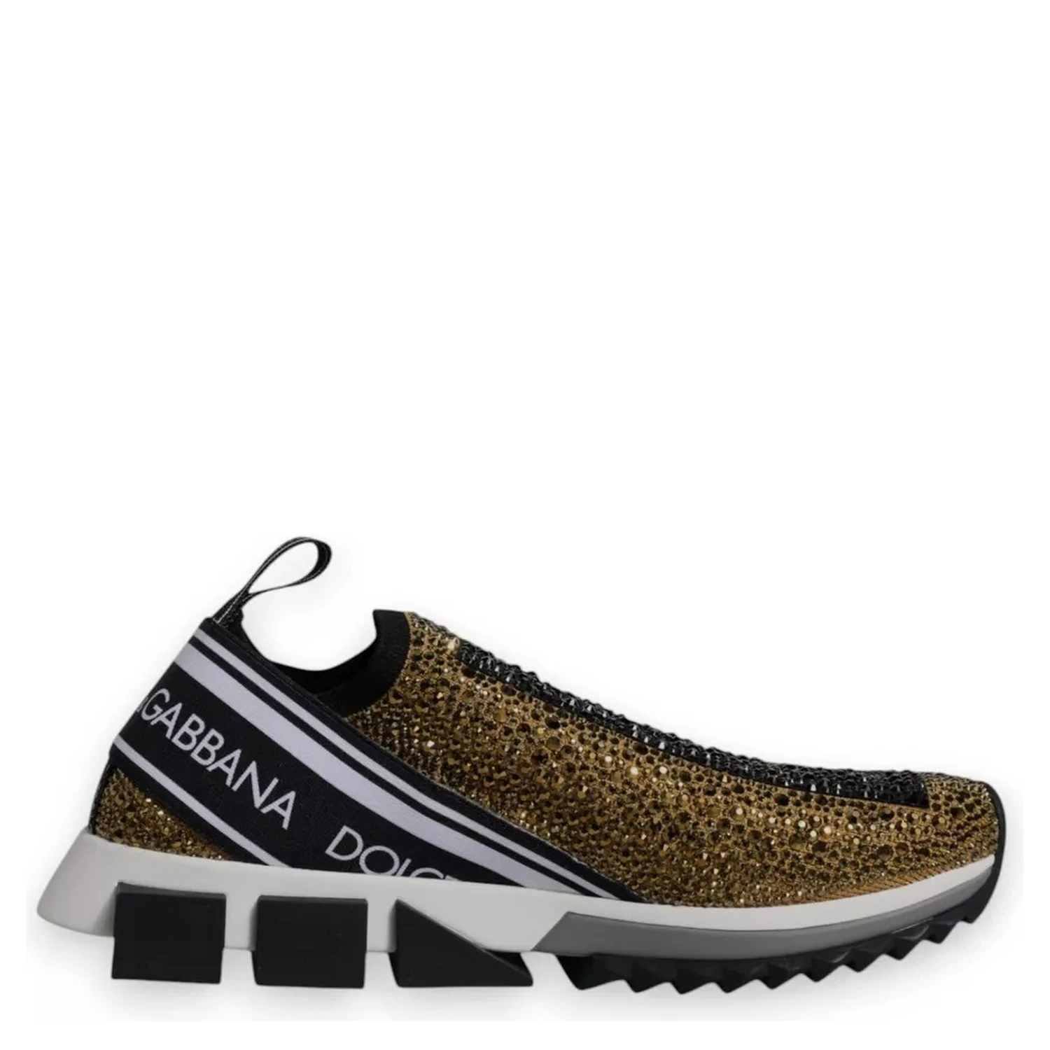 Gold Rhinestones Sorrento Sneakers Shoes