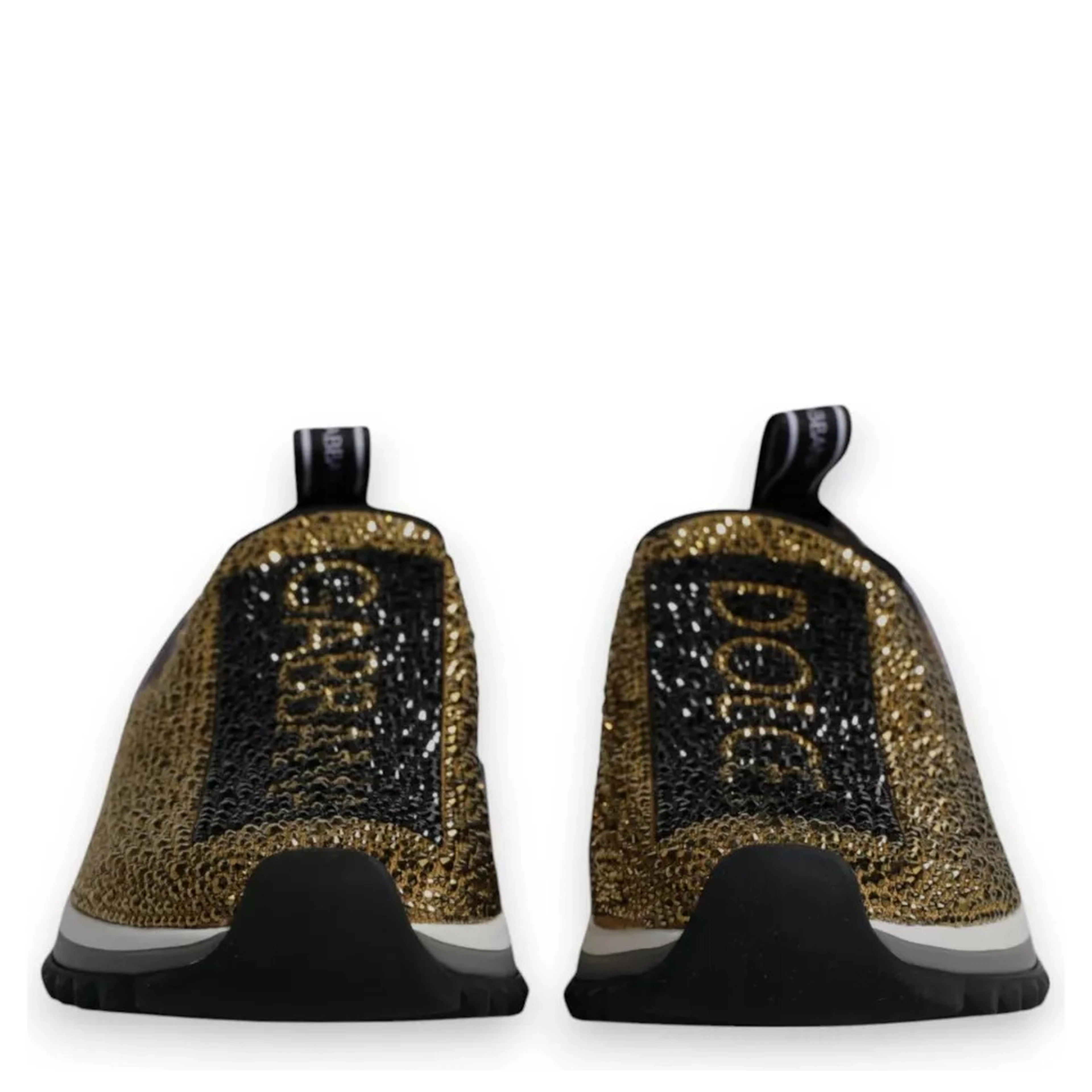 Gold Rhinestones Sorrento Sneakers Shoes