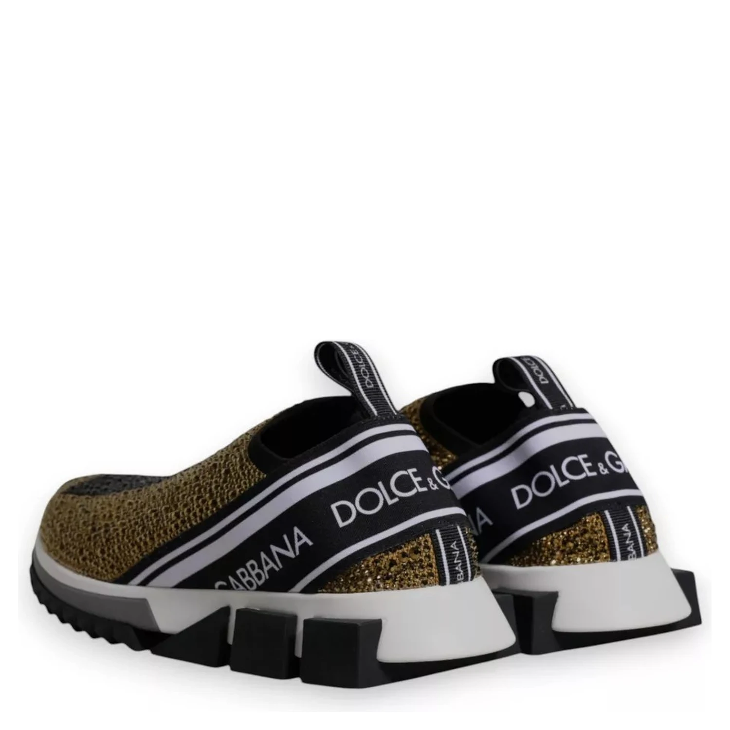 Gold Rhinestones Sorrento Sneakers Shoes