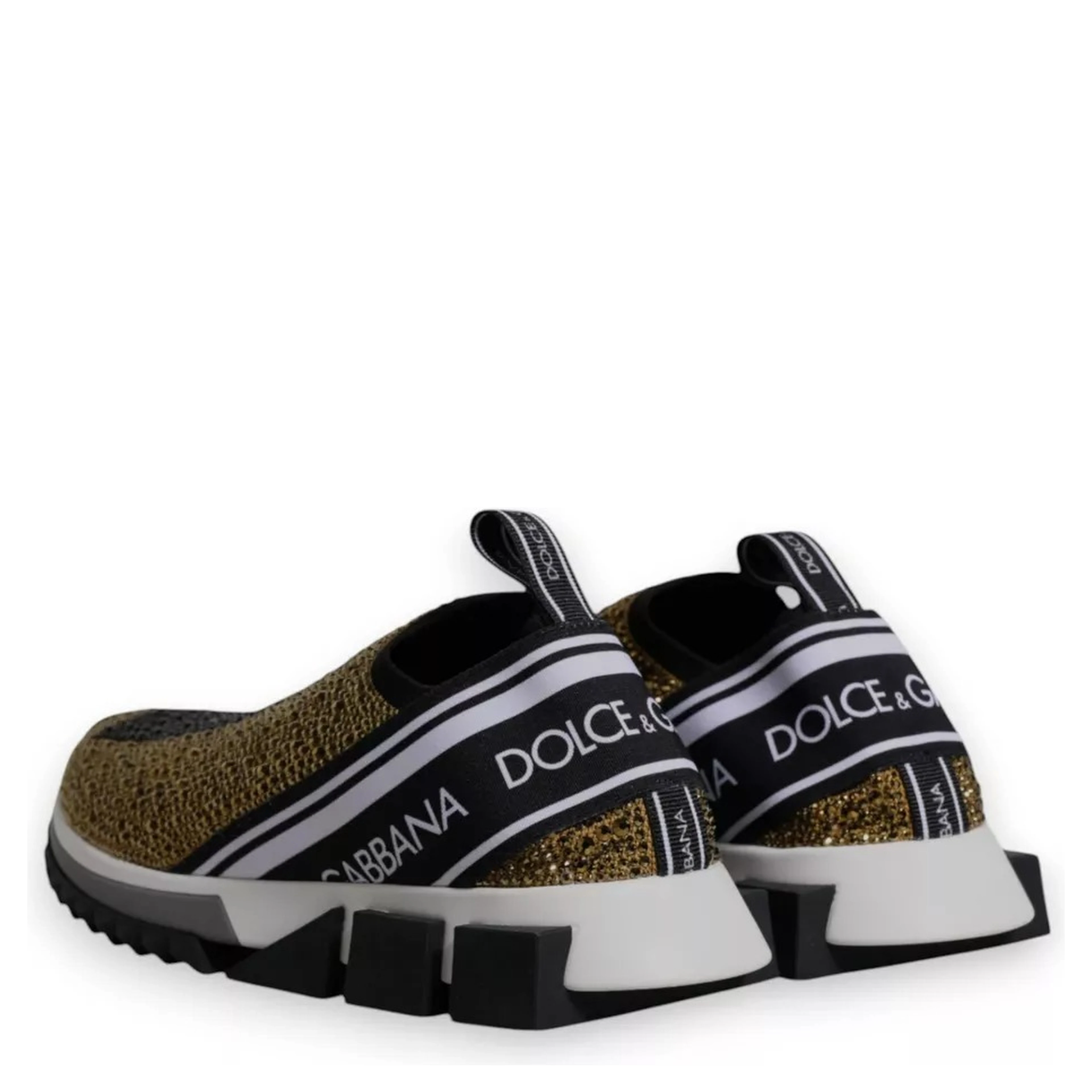 Gold Rhinestones Sorrento Sneakers Shoes