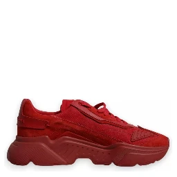 Red Leather Daymaster Low Top Sneakers Shoes