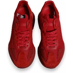 Red Leather Daymaster Low Top Sneakers Shoes