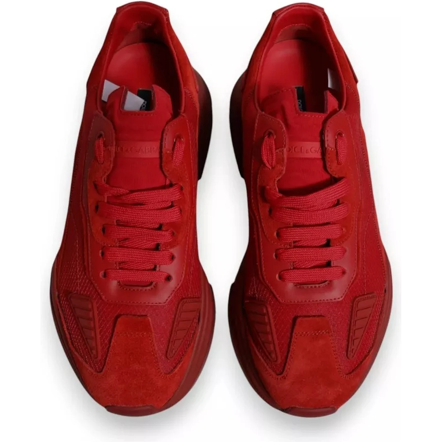 Red Leather Daymaster Low Top Sneakers Shoes