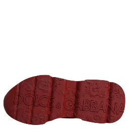 Red Leather Daymaster Low Top Sneakers Shoes