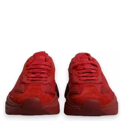 Red Leather Daymaster Low Top Sneakers Shoes