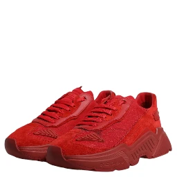 Red Leather Daymaster Low Top Sneakers Shoes