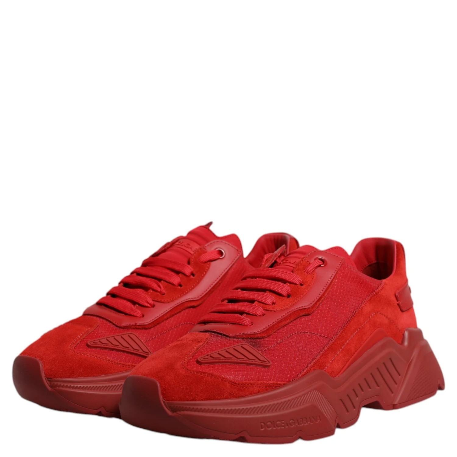 Red Leather Daymaster Low Top Sneakers Shoes