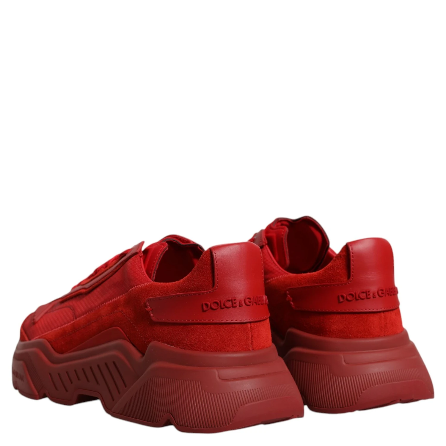 Red Leather Daymaster Low Top Sneakers Shoes