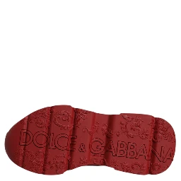 Red Leather Daymaster Low Top Sneakers Shoes