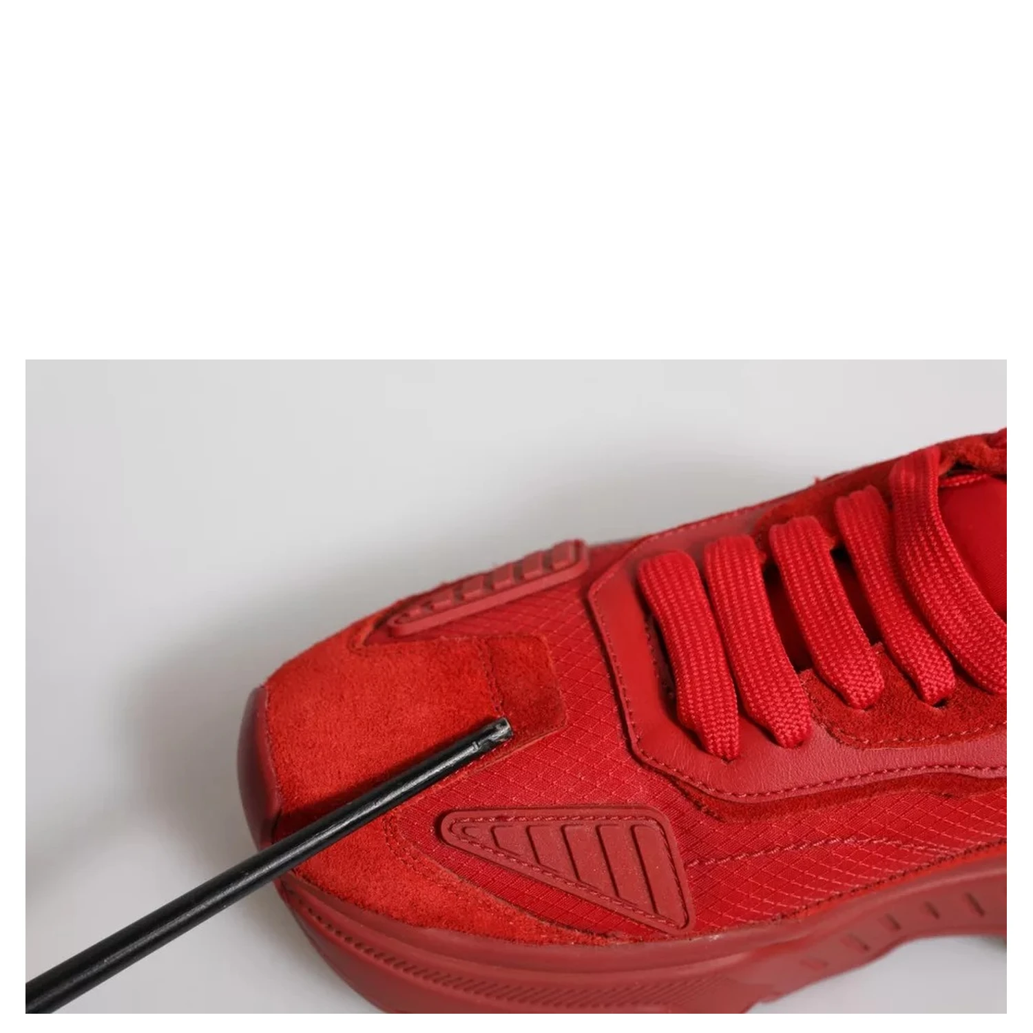 Red Leather Daymaster Low Top Sneakers Shoes