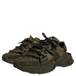 Military Green Space Low Top Sneakers Shoes