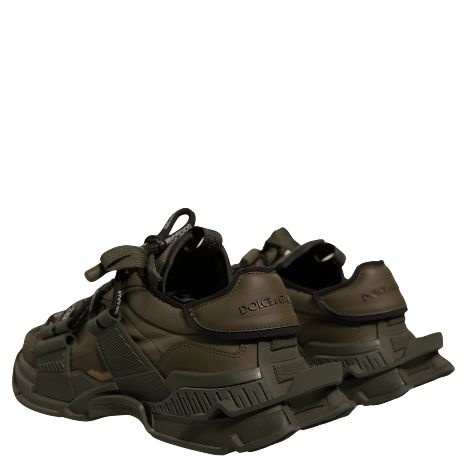 Military Green Space Low Top Sneakers Shoes