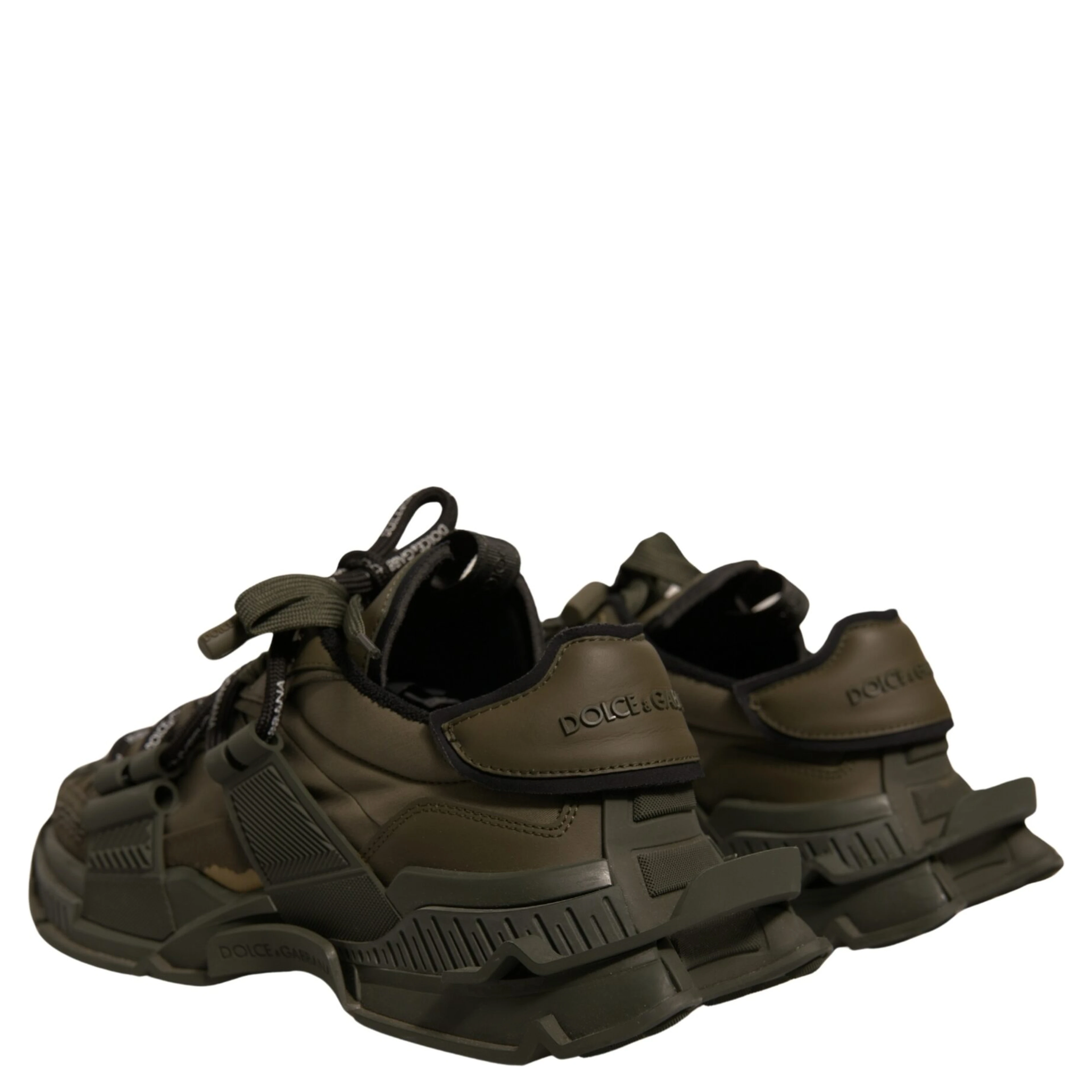 Military Green Space Low Top Sneakers Shoes