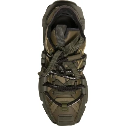 Military Green Space Low Top Sneakers Shoes
