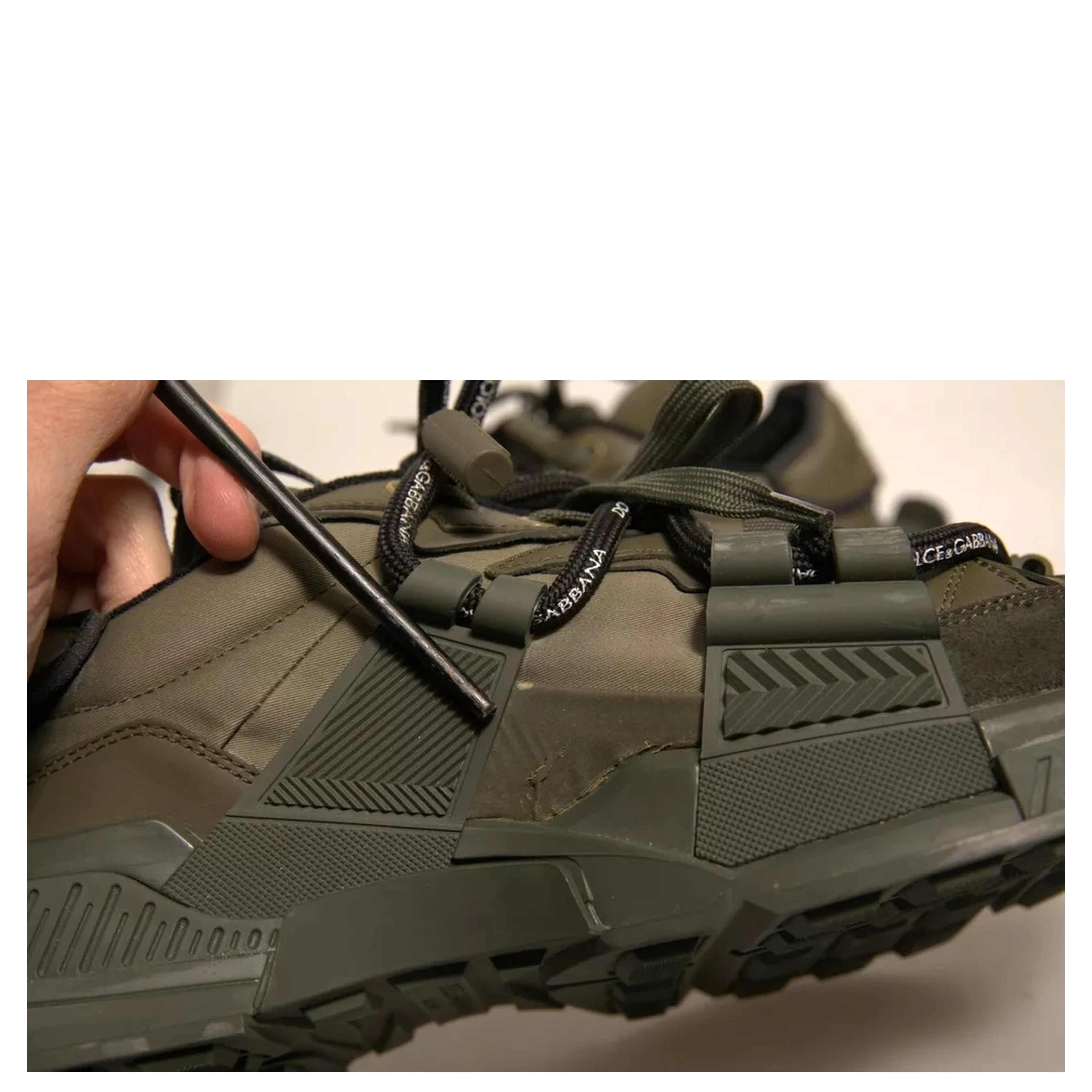 Military Green Space Low Top Sneakers Shoes