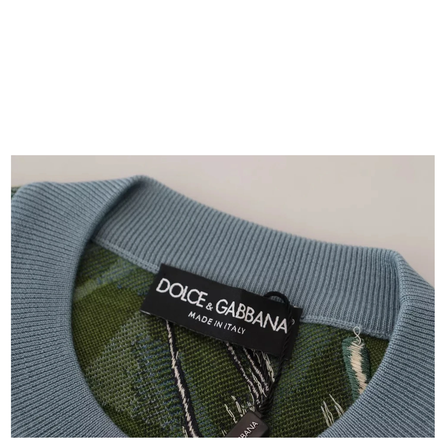 Jungle Wool Silk Pullover Logo Sweater
