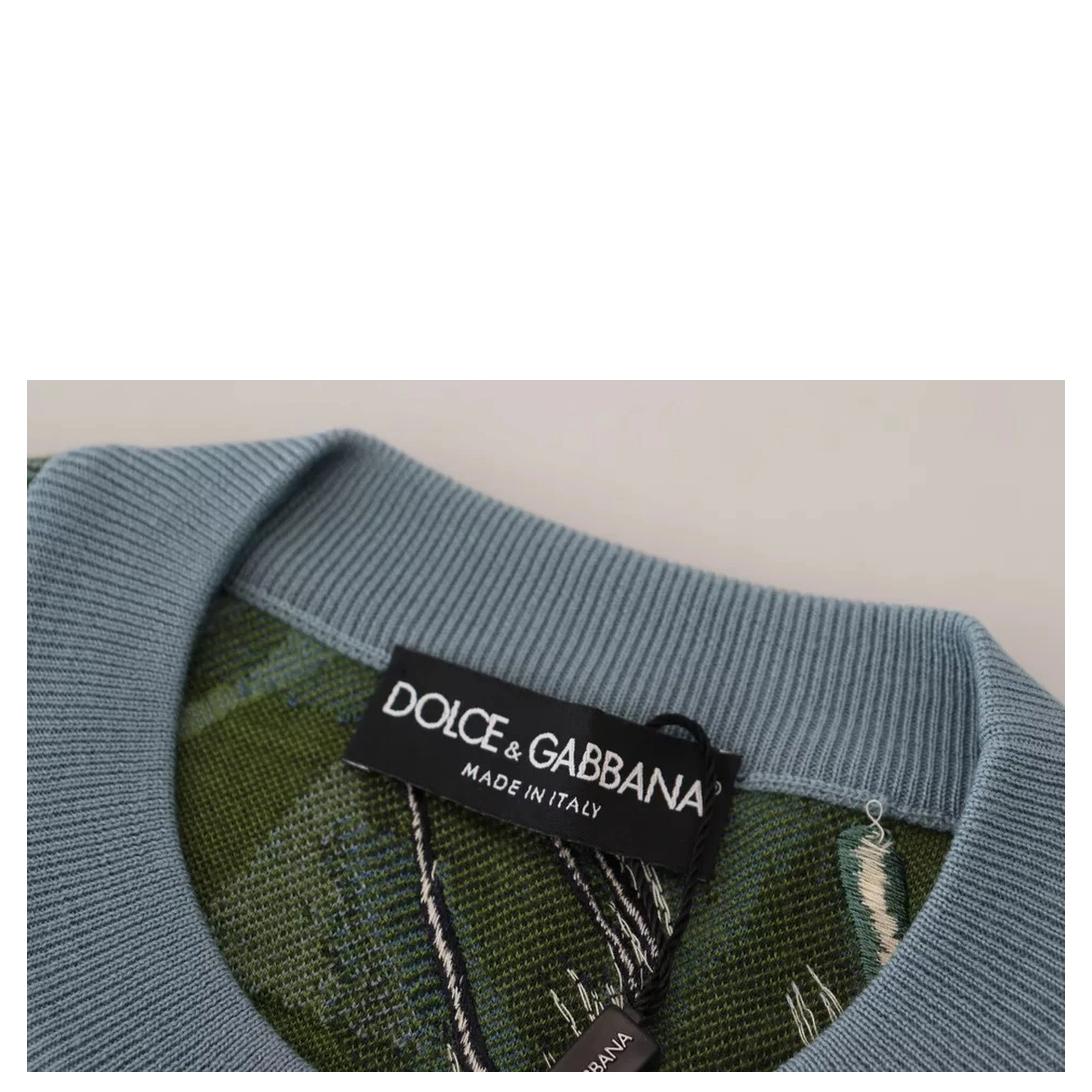 Jungle Wool Silk Pullover Logo Sweater