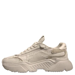 White Daymaster Leather Low Top Sneakers Shoes