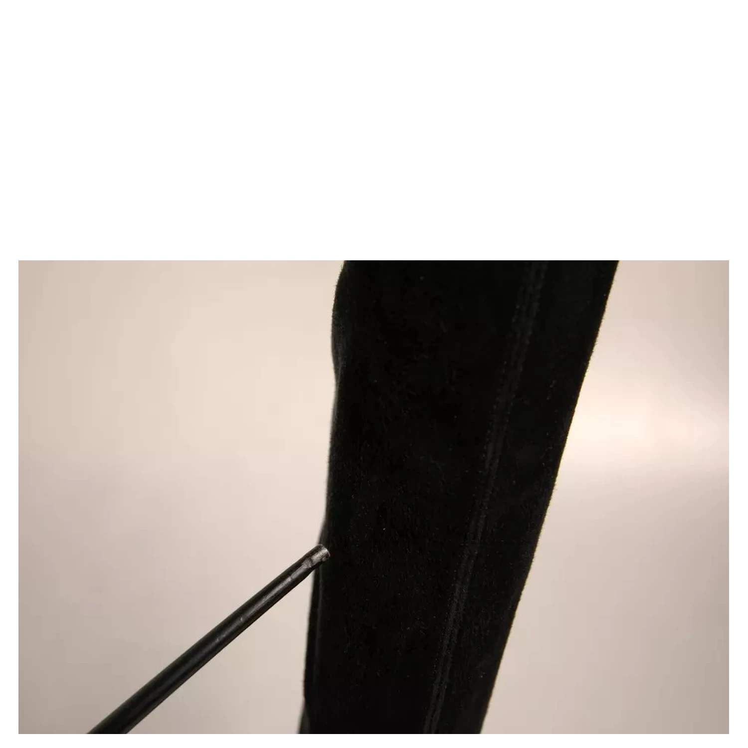Black Suede Stiletto Knee High Boots Shoes