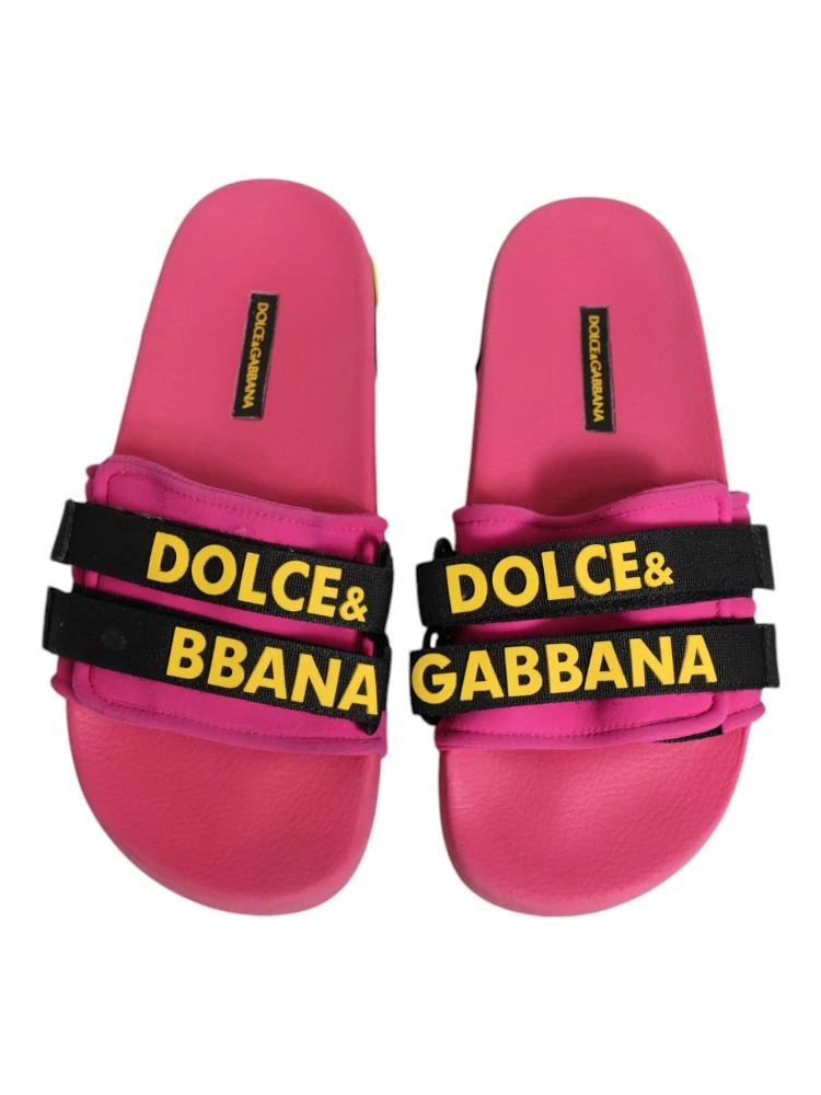 Fuchsia Neoprene Slides Flats Beachwear Shoes alternative