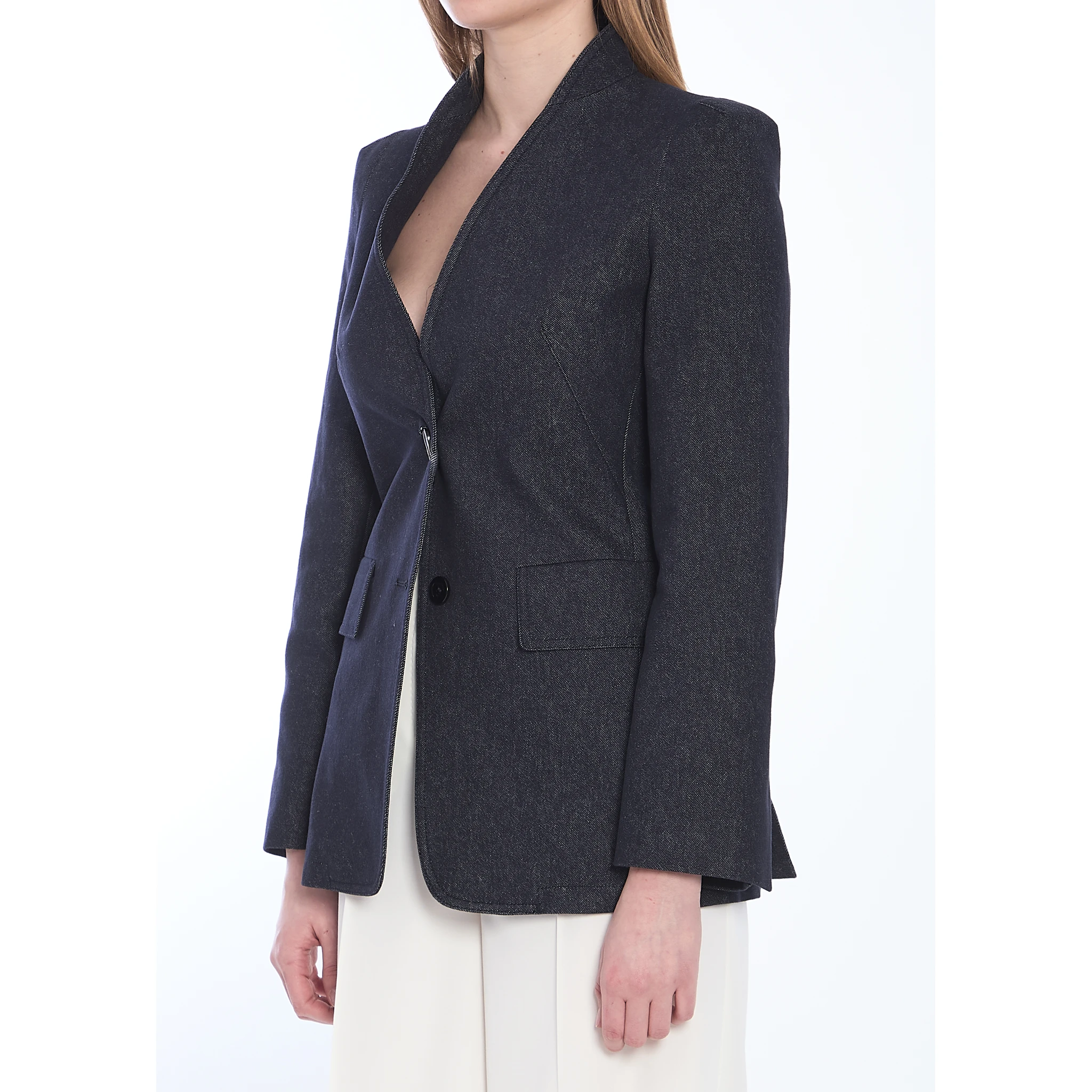 Slim-fit single-breasted blazer