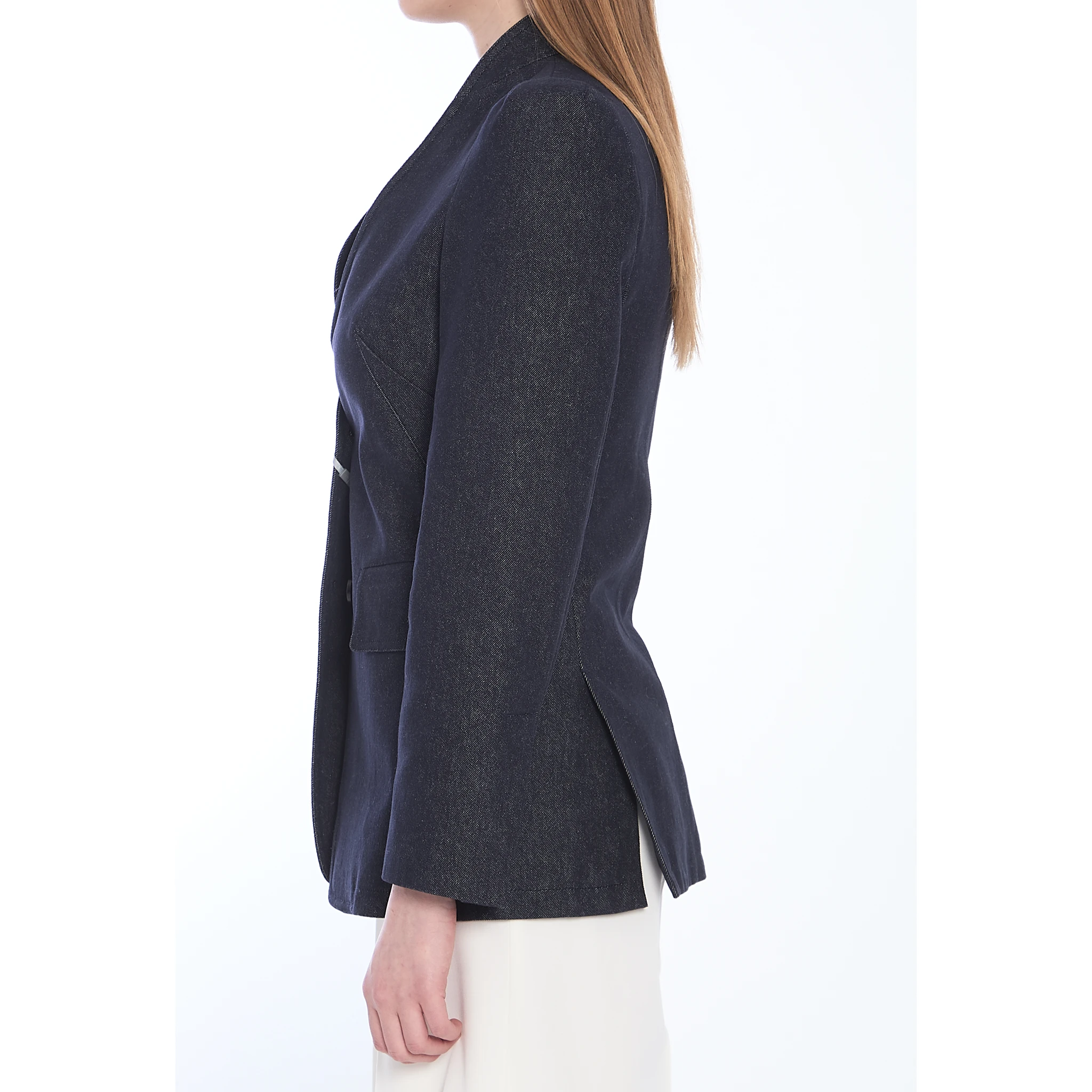 Slim-fit single-breasted blazer