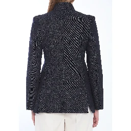 Slim-fit single-breasted blazer