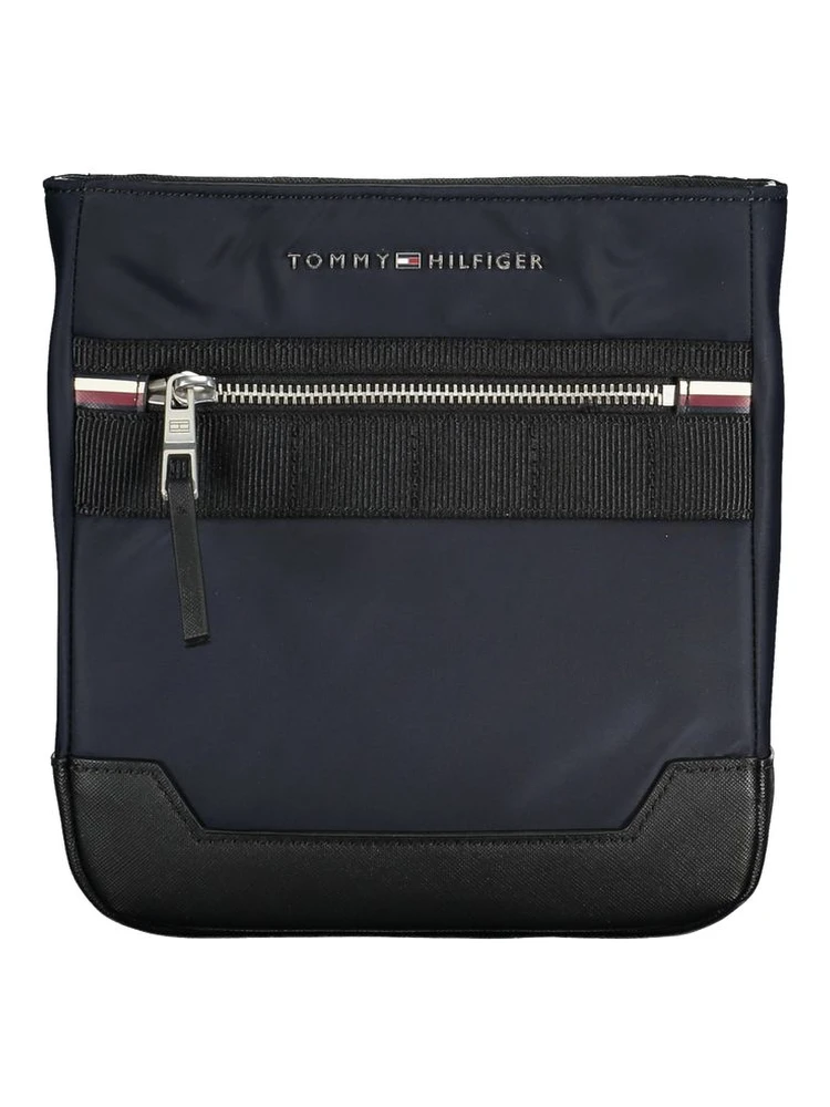 Blue Polyester Shoulder Bag