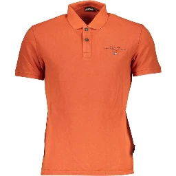 Orange Cotton Polo Shirt