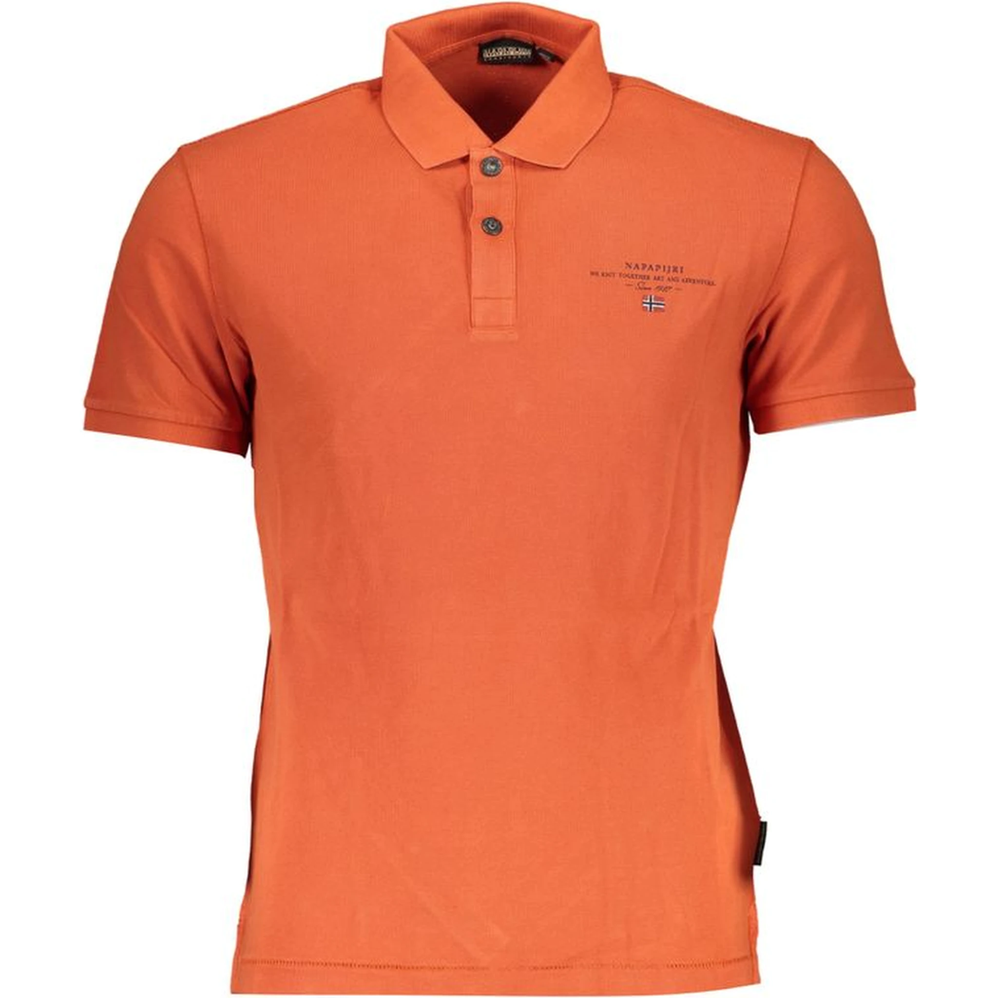 Orange Cotton Polo Shirt