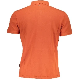 Orange Cotton Polo Shirt